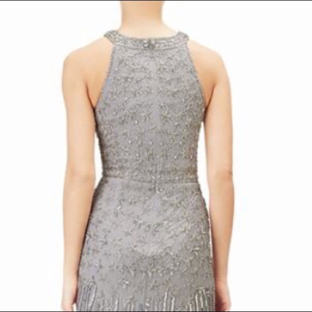 Silver Beaded Halter Dress, size Small - Picture 8 of 8